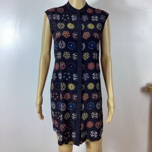 NWT All Saints Women's 100% Silk Luna Aries Dress  2